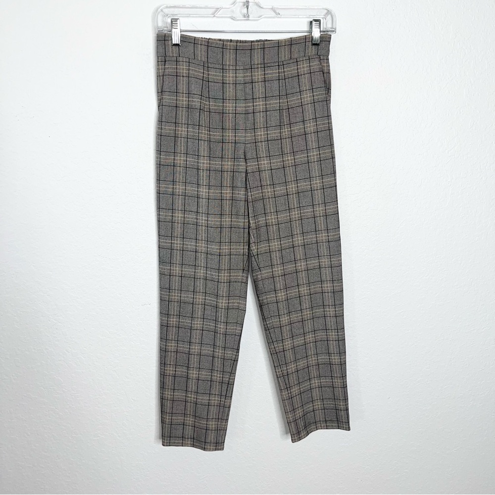 Babaton Pants Women Size 2 Conan Plaid Ankle Slim High Rise Dress pant B21